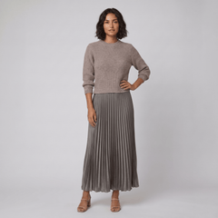Clara | Chic Pullover and Pleated Skirt Set