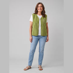 Cleo Fleece Vest Women | High-Pile Sherpa, Oversized Fit