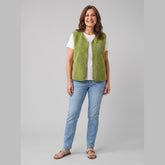 Cleo Fleece Vest Women | High-Pile Sherpa, Oversized Fit