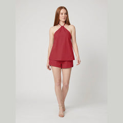 Cora | Backless Halter Set Cotton, Regular Fit