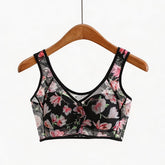 Cora Floral Bra | Wide Straps, Wire-Free Comfort, Plus Size
