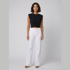 Cora | Knotted T-Shirt Cotton Blend, Regular Fit