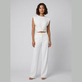 Cora | Knotted T-Shirt Cotton Blend, Regular Fit