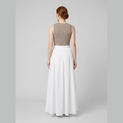 Cora | Maxi Skirt Cotton, High Waist Long Skirt for Women