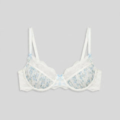 Dahlia Balcony Bra | Floral Chiffon, Underwired Fit