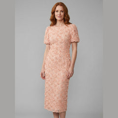 Dara Floral Midi Dress | Lightweight, Puff Sleeves, Wedding Guest Dresses