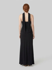 Dara | Maxi Dress Halter Neck, Slim Fit, High Side Slit