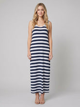 Dewey | Maxi Dress Nautical Stripe, Jersey Fabric for Summer