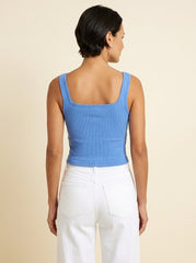 Diva | Crop Tank Top Soft, Slim-Fit, Integrated Bra Support