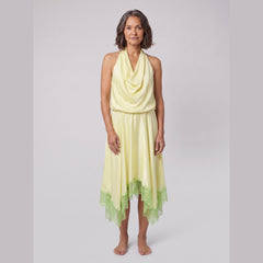 Elira Silk Dress | Backless Halter, Silk, Elegant Long Dress for Women