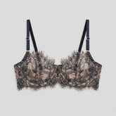 Elysia Balconette Bra | Sheer Lace, Underwire Design