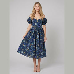 Elysian | Tapestry Dress Cotton, Tea-Length Summer Dress for Women