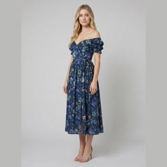 Elysian | Tapestry Dress Cotton, Tea-Length Summer Dress for Women