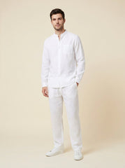 Ethan | Linen Set Breathable Button-Up Shirt and Relaxed Fit Pants