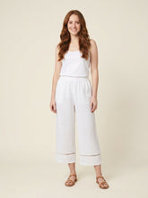Gillian Cropped Trousers | Linen, Relaxed Fit, Ankle-Length