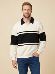 Herb | Loose-fit Stripes Polo Shirts