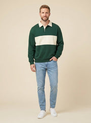 Herb | Loose-fit Stripes Polo Shirts