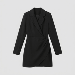 Isabelle | Classic Black Trench Dress
