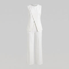 Isla | Sleeveless Blazer Suit Set
