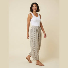 Ivy | Crop Pants Linen, Oversized Fit for Summer Style