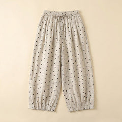 Ivy | Crop Pants Linen, Oversized Fit for Summer Style