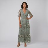 Jade Floral Maxi Dress | Comfortable Cotton Summer Dresses