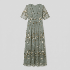Jade Floral Maxi Dress | Comfortable Cotton Summer Dresses