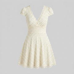 Lara | Mini Dress Lace Trim, Sculpting Fit for Women, Perfect Summer Cocktail Dress