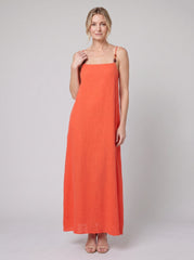 Liora Beach Cover Up Dress | Breathable Cotton Gauze, Adjustable Straps