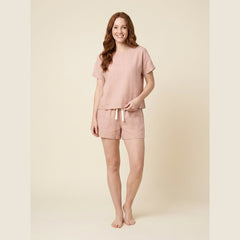 Luna | Pajama Set Lightweight Linen, Short Sleeve for Women