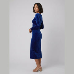 Luna | Boat Neck Velvet Bodycon Dress