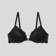 Luxe Lace Racerback Bra | Push-Up, Front Closure