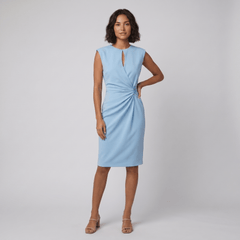 Mara Chic Dress | Lightweight Black Midi Dress for Women, Versatile Summer Elegance