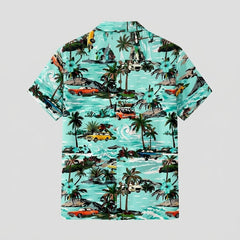 Maverick Hawaiian Shirt | Vintage Car Print, Lightweight, Regular Fit