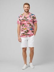 Maverick Hawaiian Shirt | Vintage Car Print, Lightweight, Regular Fit