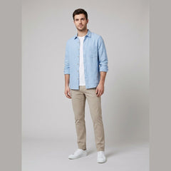 Milo | Men's Dress Shirt Cotton-Linen Blend, Lightweight & Breathable