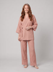 Nuku Linen Wrap Set | Lightweight, Relaxed Fit, Kimono-Inspired