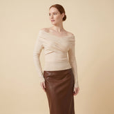 Olea | Women's Top Off Shoulder, Slim Fit Going Out Top