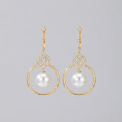 Pearluxe | Pearl and Zirkonia Earrings