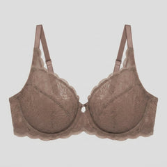 Pera Lace Bra | Unlined, Full-Figure Support, Soft Lace Cups