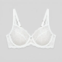 Pera Lace Bra | Unlined, Full-Figure Support, Soft Lace Cups