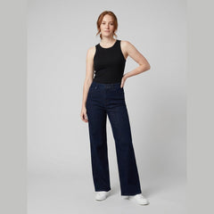 Polo Wide Leg Jeans | High Waisted Stretch Denim, Black