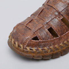 Raven | Fisherman Sandals Woven Leather, Adjustable Strap for Men and Women
