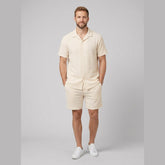 Relaxtic | Mens Shirt and Shorts Set Woven Material, Regular Fit