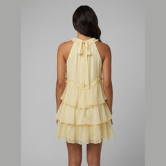 Rosa | Mini Dress Layered Chiffon, Retro-Inspired Summer Dress for Women