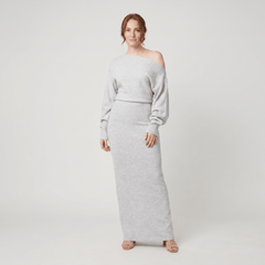 Rosa | Strapless Maxi Knit Dress
