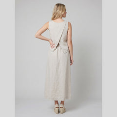 Senti | Maxi Skirt Linen, Flowing Long Skirt for Women