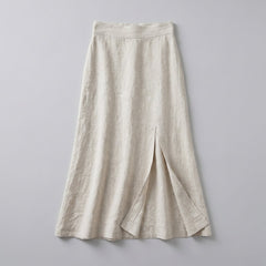 Senti | Maxi Skirt Linen, Flowing Long Skirt for Women