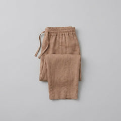 Sierra Linen Pants | Relaxed Fit, Lightweight, Elastic Waist, Tapered Leg