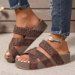 Rosa Sandals for Women | Orthopedic Leather, Non-Slip Grip